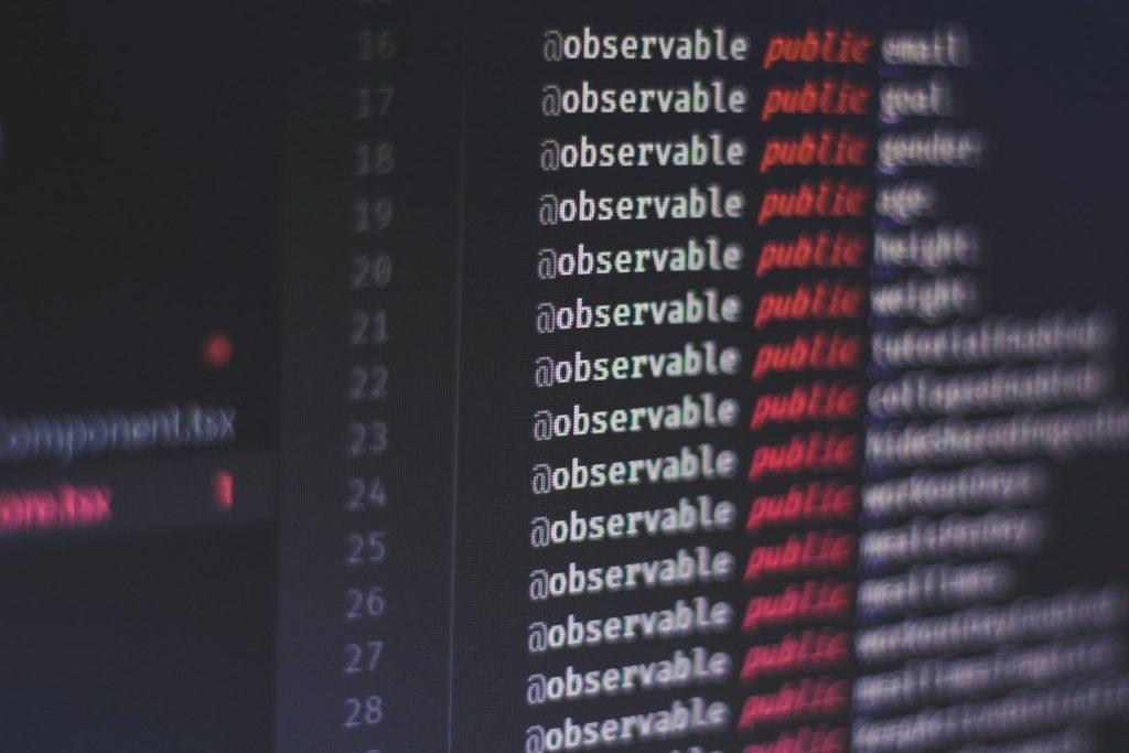 black and red screen display